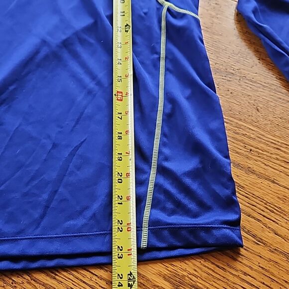 C9 by Champion XL 14/16 Juniors Blue with Neon Green Accent Sweatshirt Y2K Loose - Picture 5 of 7